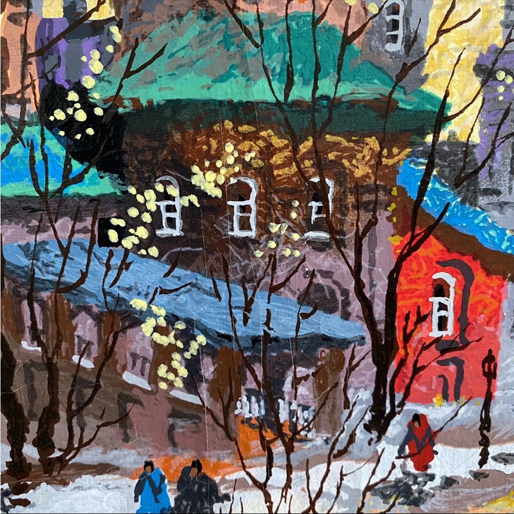 Rare Anatole Krasnyansky Signed Artist Proof Acrylic Cityscape Serigraph Framed - Picture 12 of 12